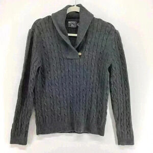 XL AMERICAN EAGLE Women Cable gray sweater A68 X Large